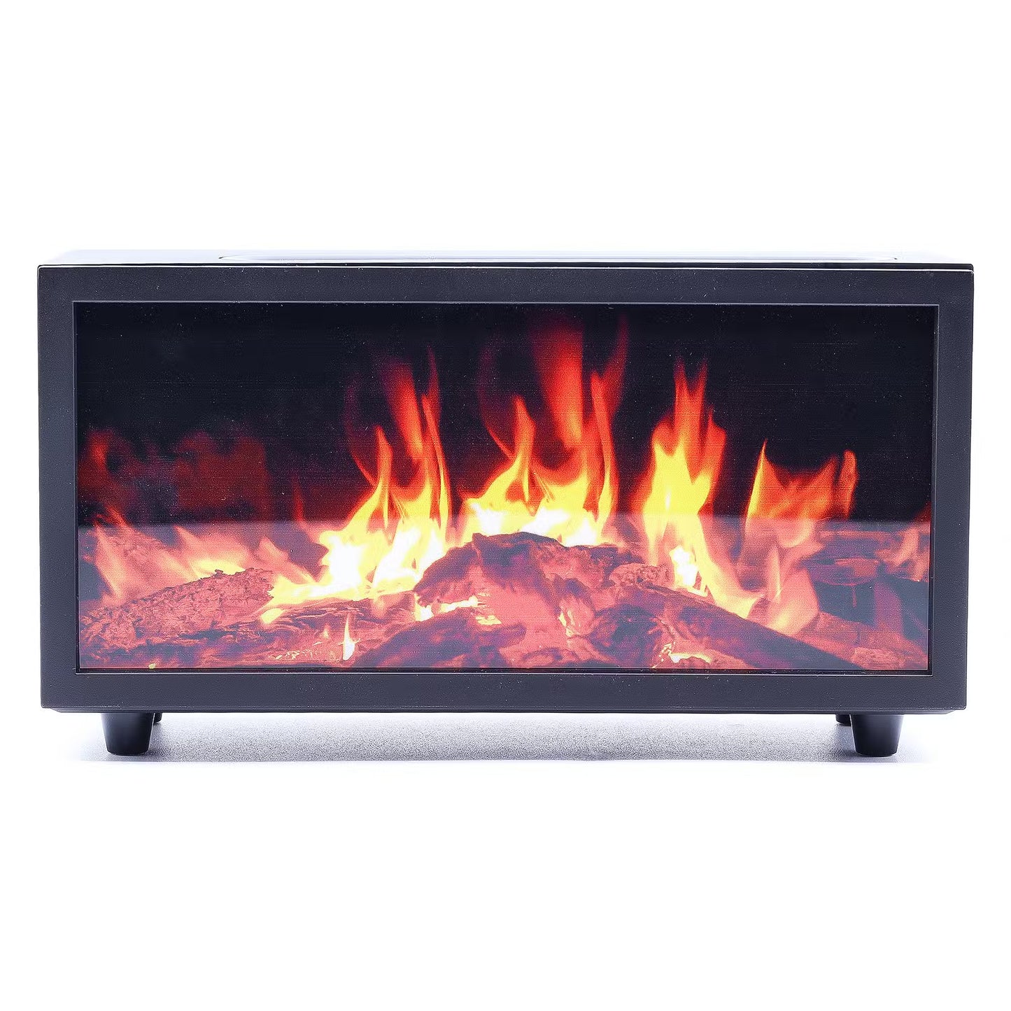 Flame Effect Aroma Diffuser with Relaxing Bird Sound – Black USB Humidifier