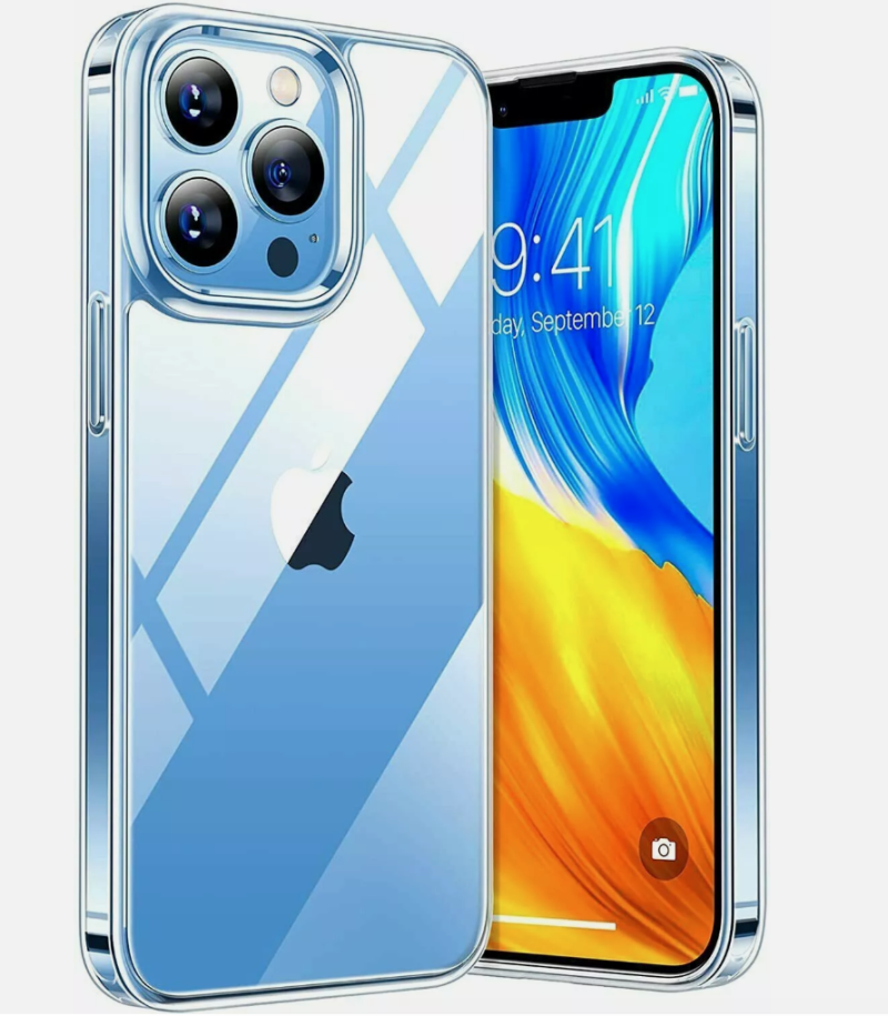 Crystal Clear Shockproof Transparent Case for iPhone 11–16 Series (Pro, Pro Max, Plus & Standard Models)