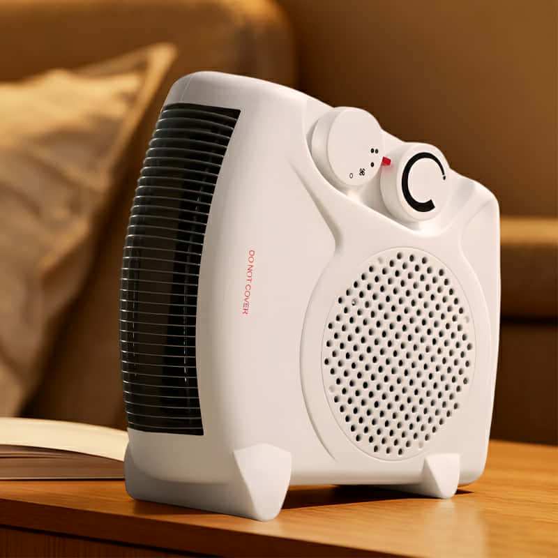 Smartly UK™ Portable Electric Fan Heater — Dual Heat + Cool Air Function