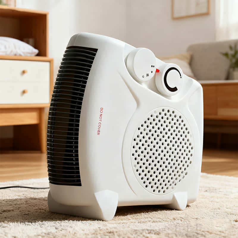 Smartly UK™ Portable Electric Fan Heater — Dual Heat + Cool Air Function