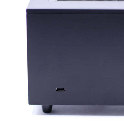 Flame Effect Aroma Diffuser with Relaxing Bird Sound – Black USB Humidifier